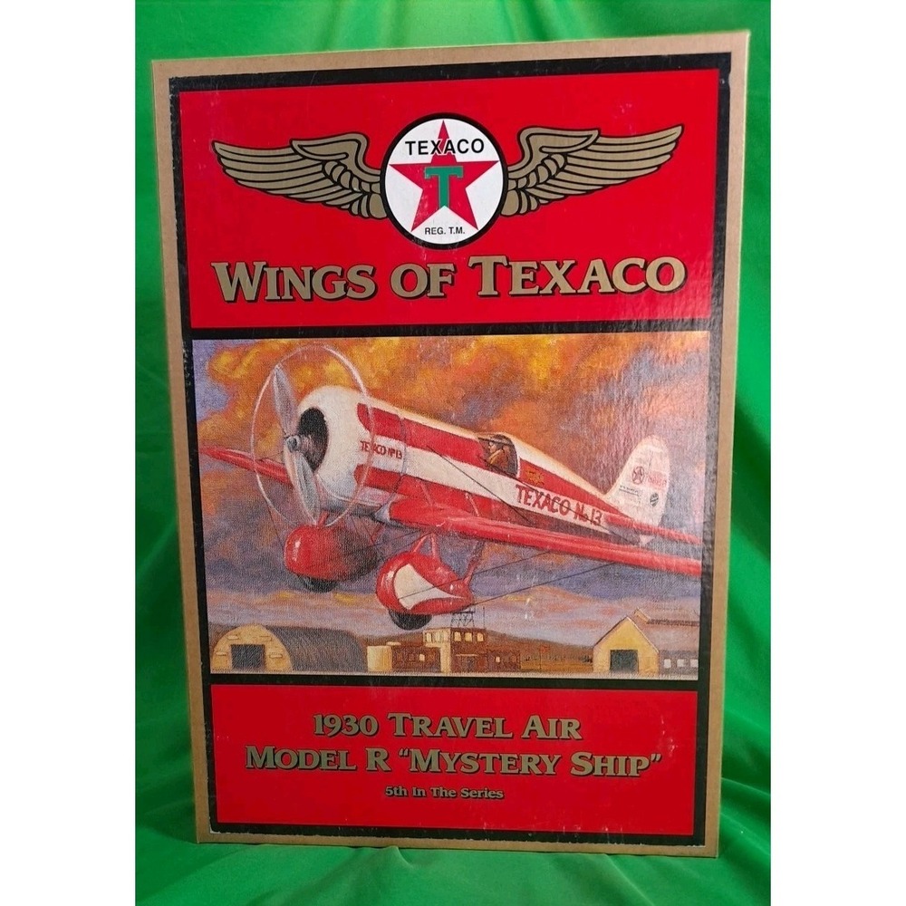Wings‎ Of Texaco 1930 Travel Air Model R Mystery Ship Diecast Metal Coin Bank